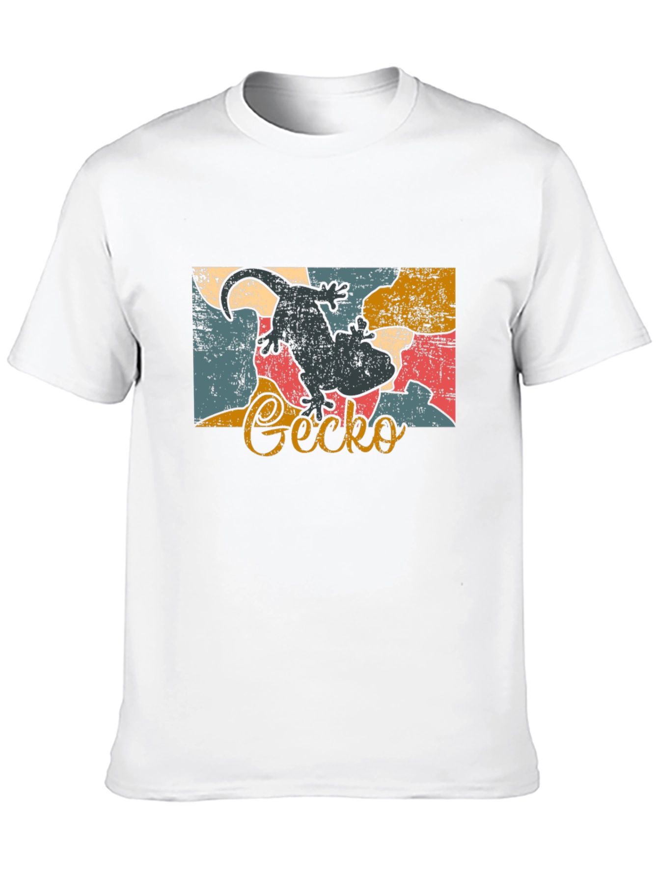 Retro Gecko Graphic Tee - Cool Lizard Lover Shirt