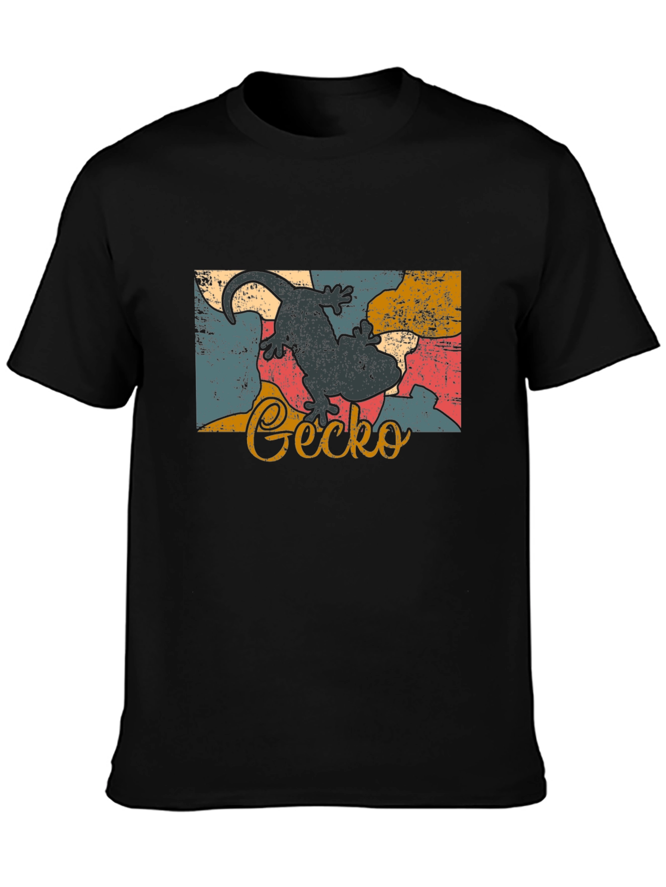 Retro Gecko Graphic Tee - Cool Lizard Lover Shirt