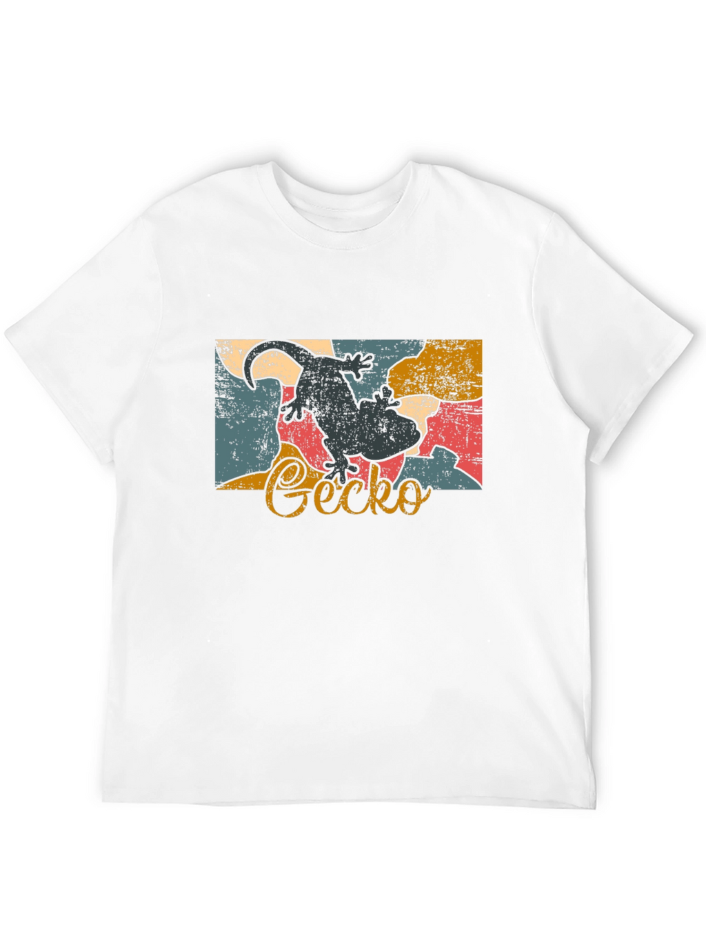 Retro Gecko Graphic Tee - Cool Lizard Lover Shirt