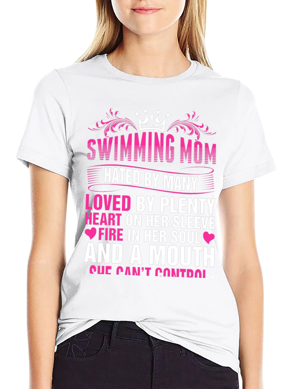 Swimming Mom Graphic T-Shirt