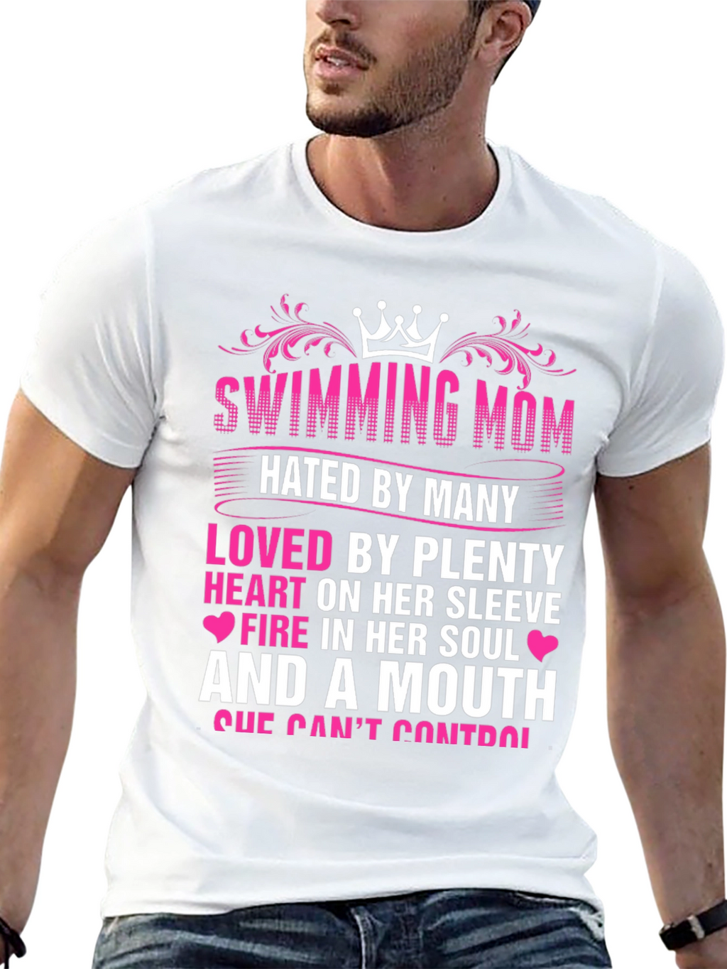 Swimming Mom Graphic T-Shirt