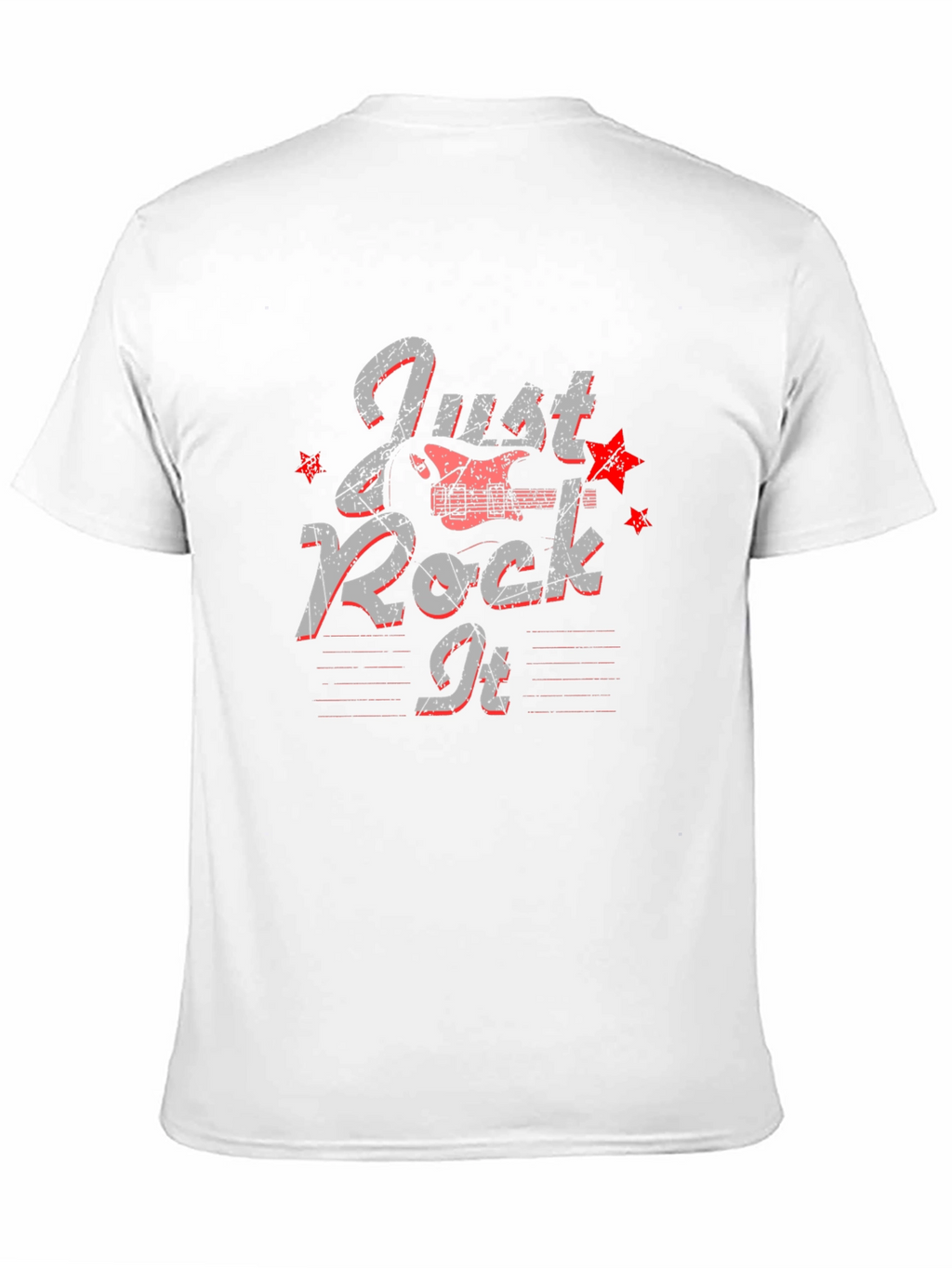 Just Rock It Graphic Print Black T-Shirt