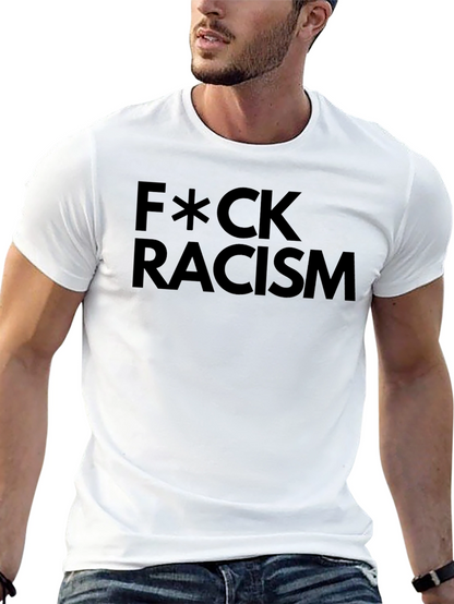 F*CK Racism Black Graphic T-Shirt