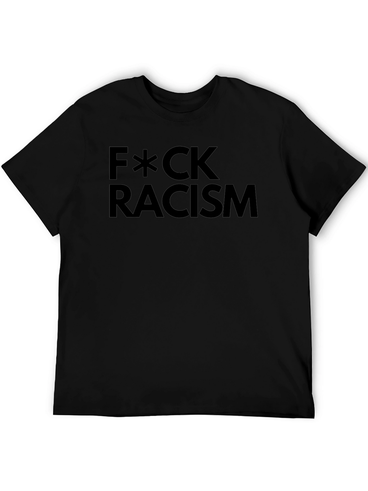F*CK Racism Black Graphic T-Shirt