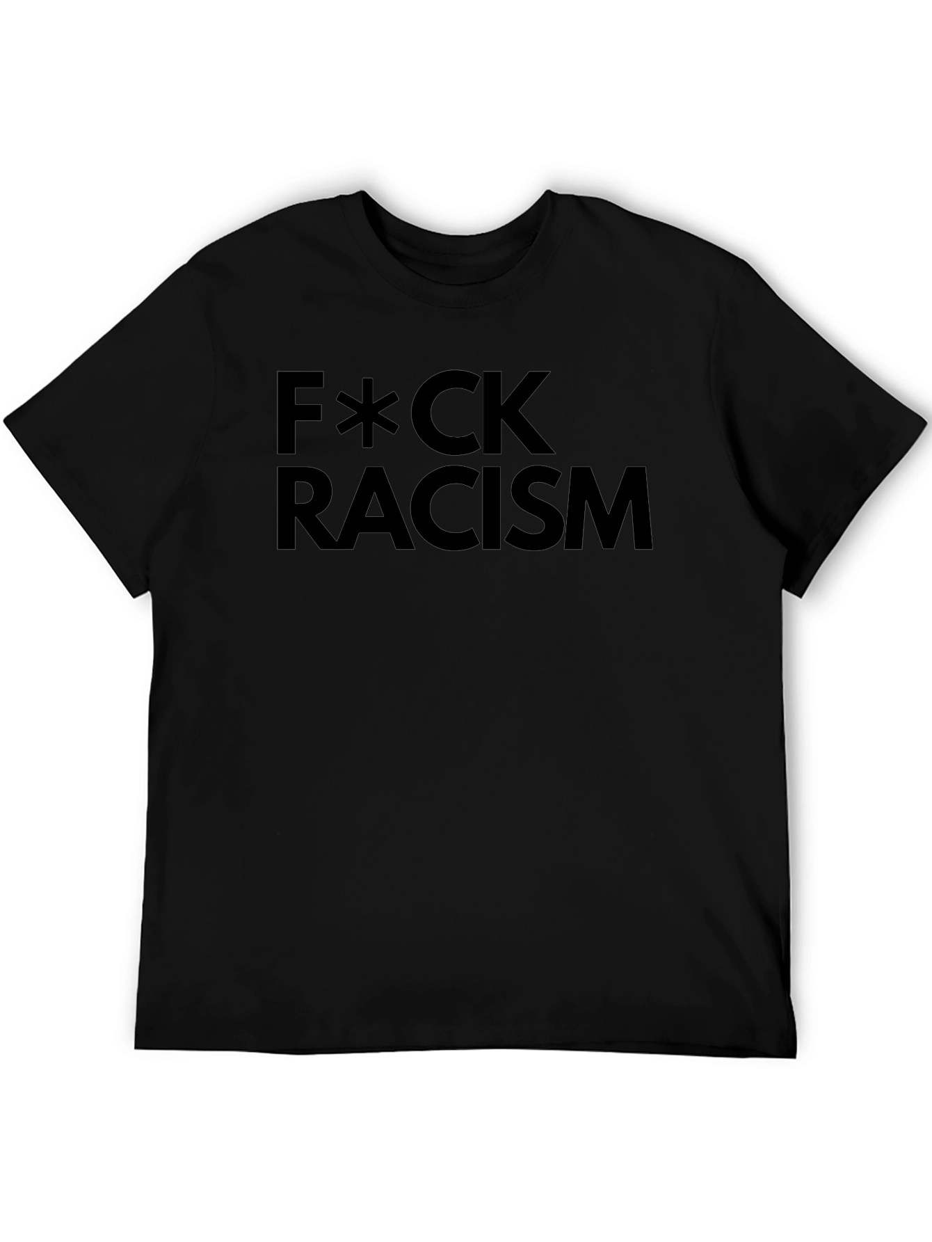 F*CK Racism Black Graphic T-Shirt