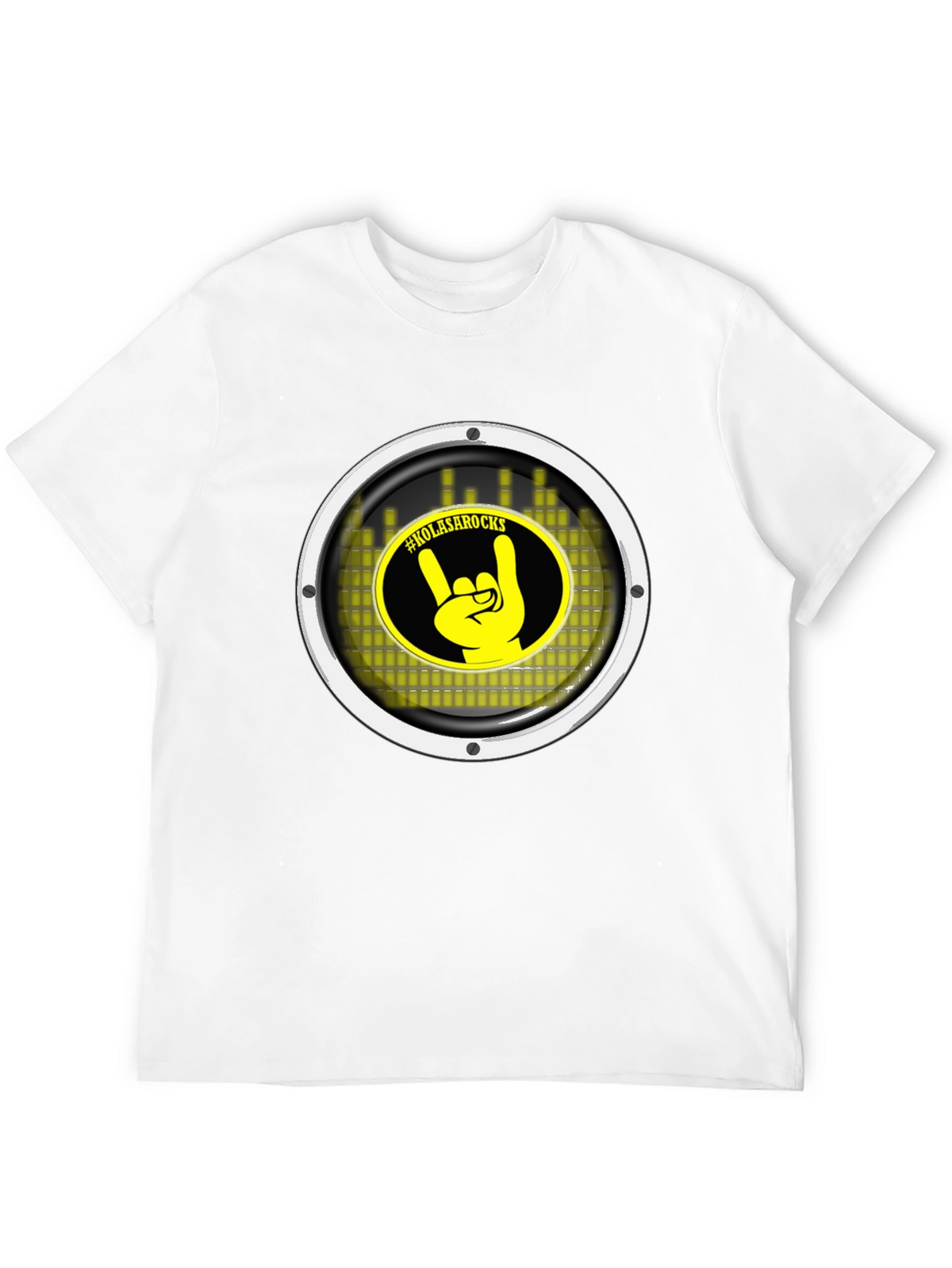 KOLASAROCKS Graphic Tee - Black Crew Neck