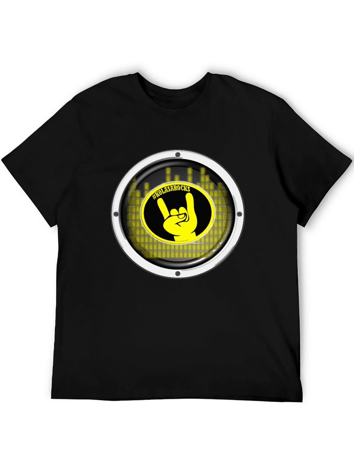 KOLASAROCKS Graphic Tee - Black Crew Neck