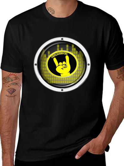 KOLASAROCKS Graphic Tee - Black Crew Neck