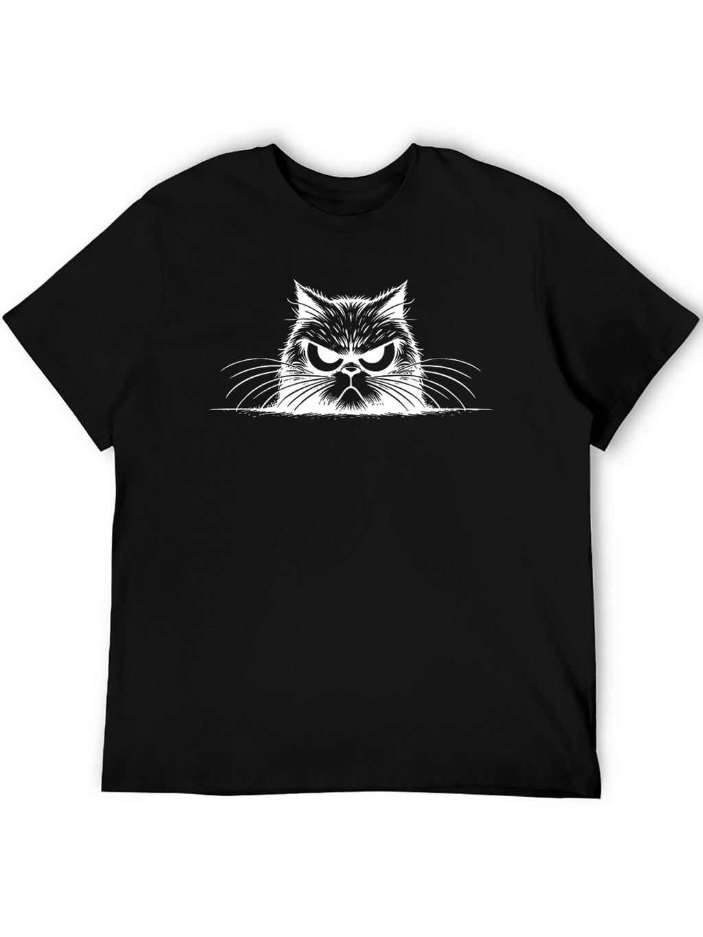 Grumpy Cat Graphic Tee - Mens Black T-Shirt
