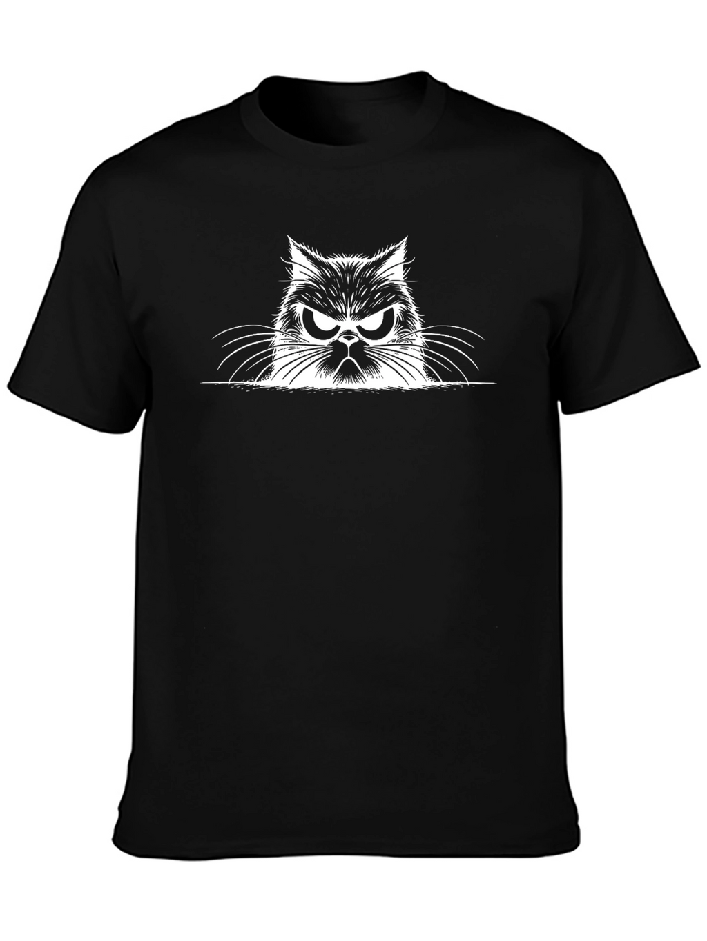 Grumpy Cat Graphic Tee - Mens Black T-Shirt