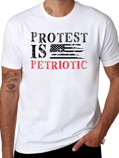 Patriotic Protest T-Shirt - Black