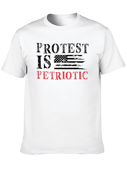 Patriotic Protest T-Shirt - Black