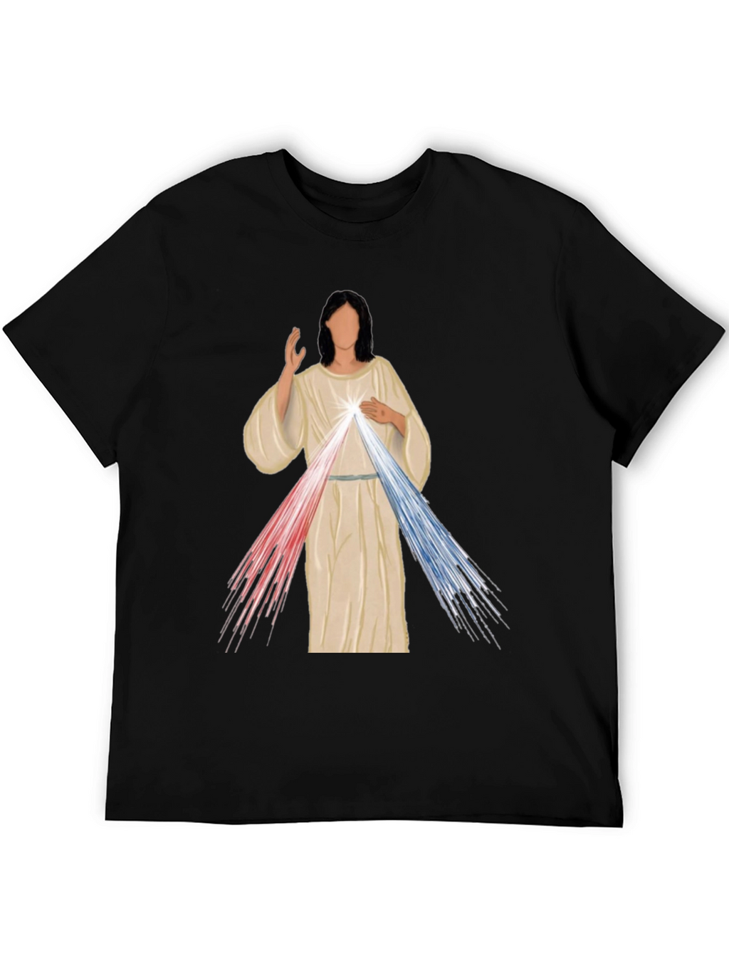 Divine Mercy Graphic Tee - Artistic Religious T-Shirt