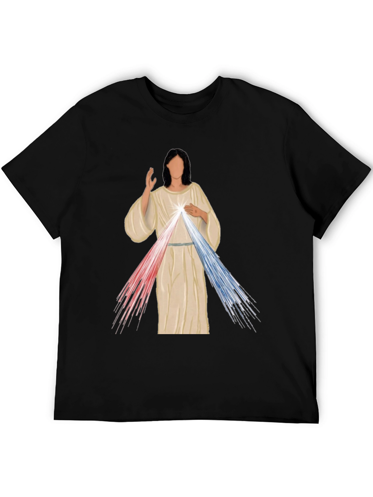 Divine Mercy Graphic Tee - Artistic Religious T-Shirt
