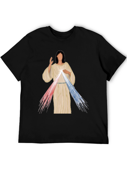 Divine Mercy Graphic Tee - Artistic Religious T-Shirt