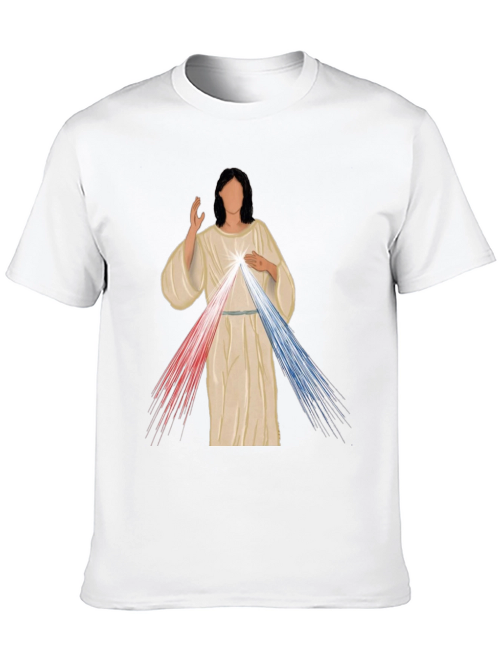 Divine Mercy Graphic Tee - Artistic Religious T-Shirt