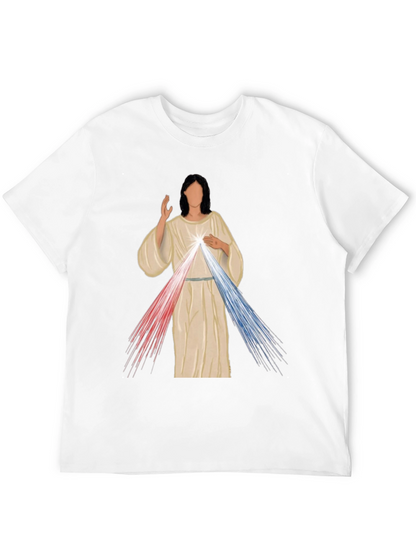 Divine Mercy Graphic Tee - Artistic Religious T-Shirt