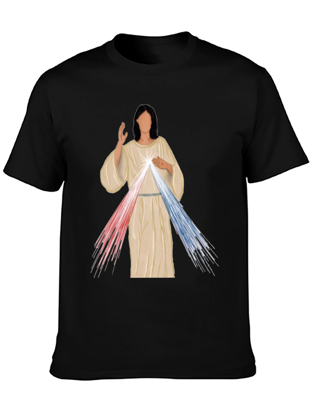 Divine Mercy Graphic Tee - Artistic Religious T-Shirt