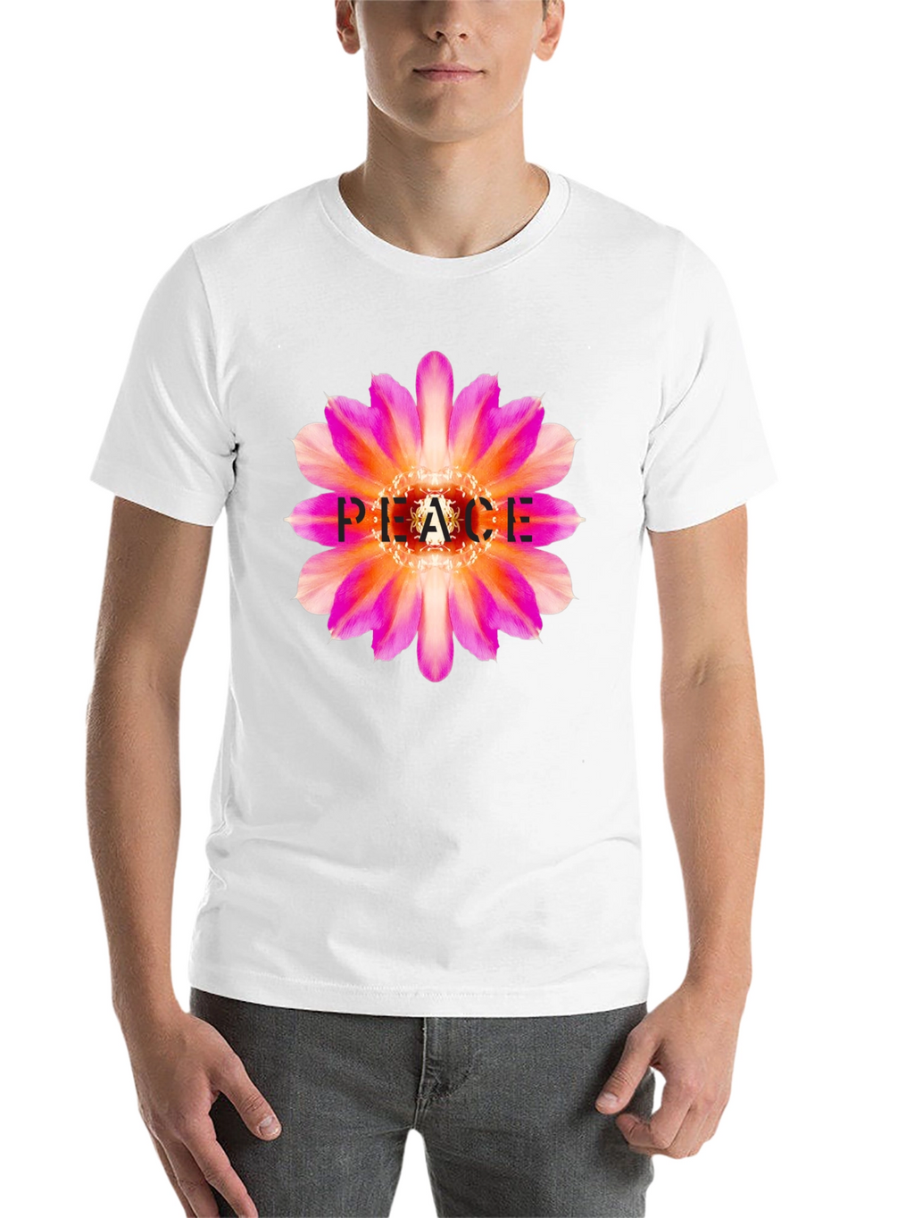 Peace Flower Graphic Tee - Stylish & Comfortable