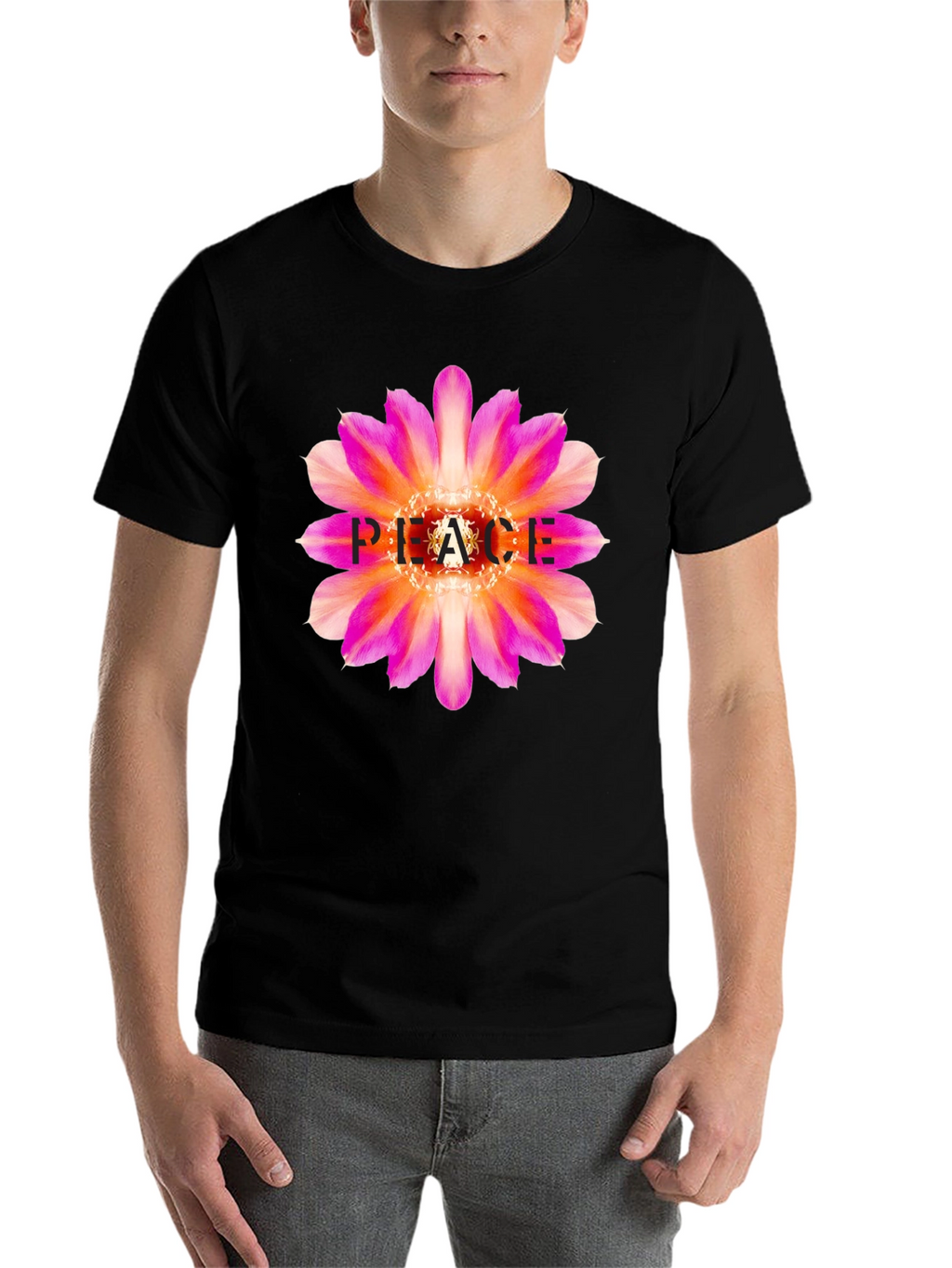 Peace Flower Graphic Tee - Stylish & Comfortable