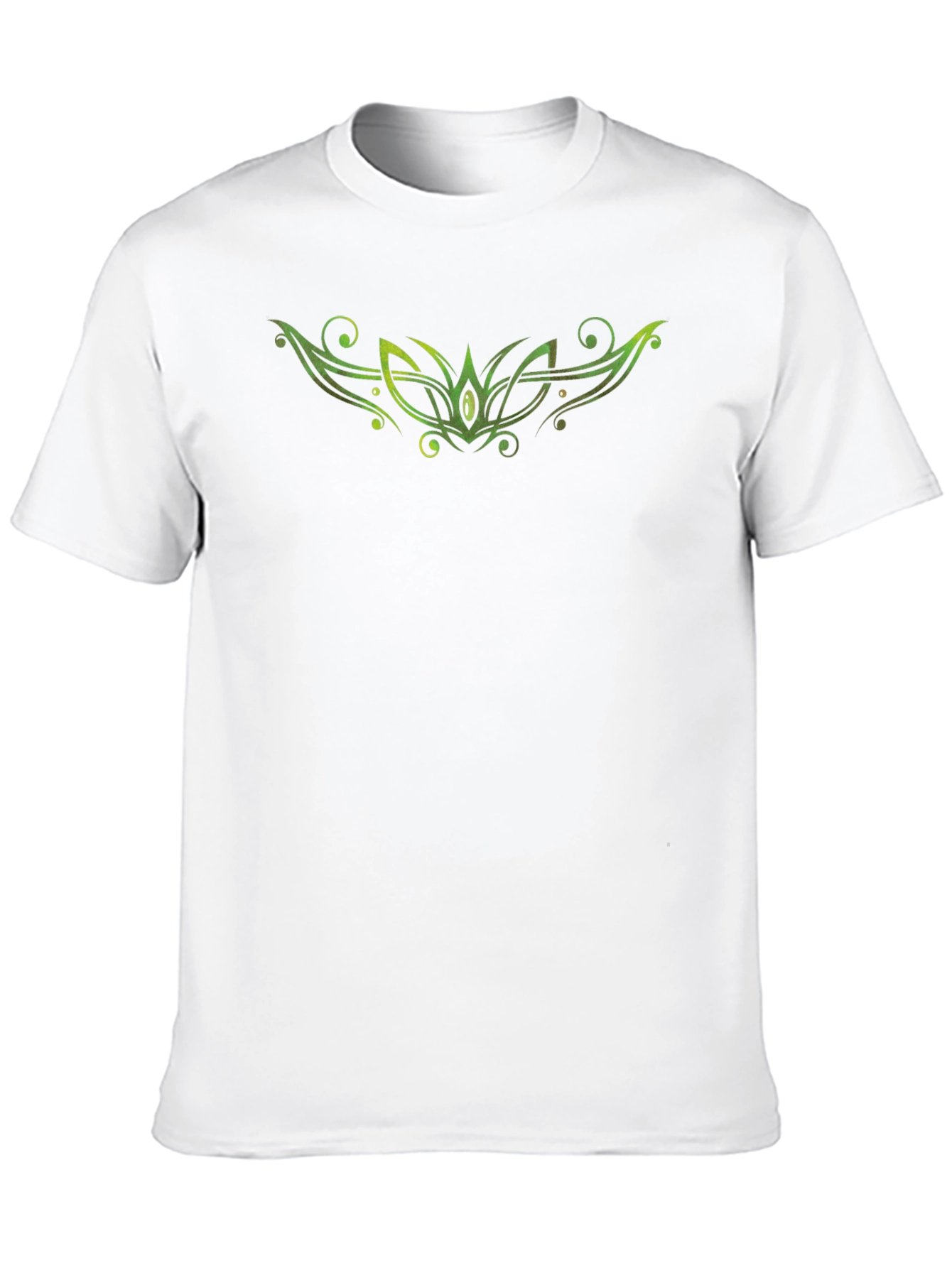 Green Celtic Knot Graphic Black T-Shirt