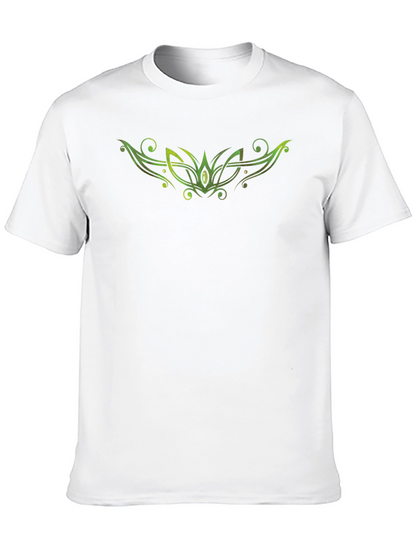 Green Celtic Knot Graphic Black T-Shirt