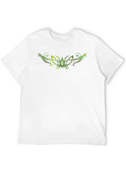 Green Celtic Knot Graphic Black T-Shirt