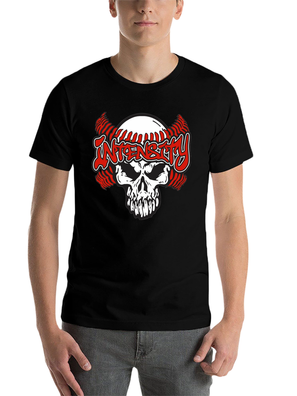 Intensity Skull Baseball T-Shirt