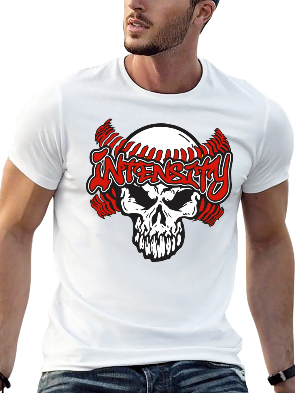 Intensity Skull Baseball T-Shirt