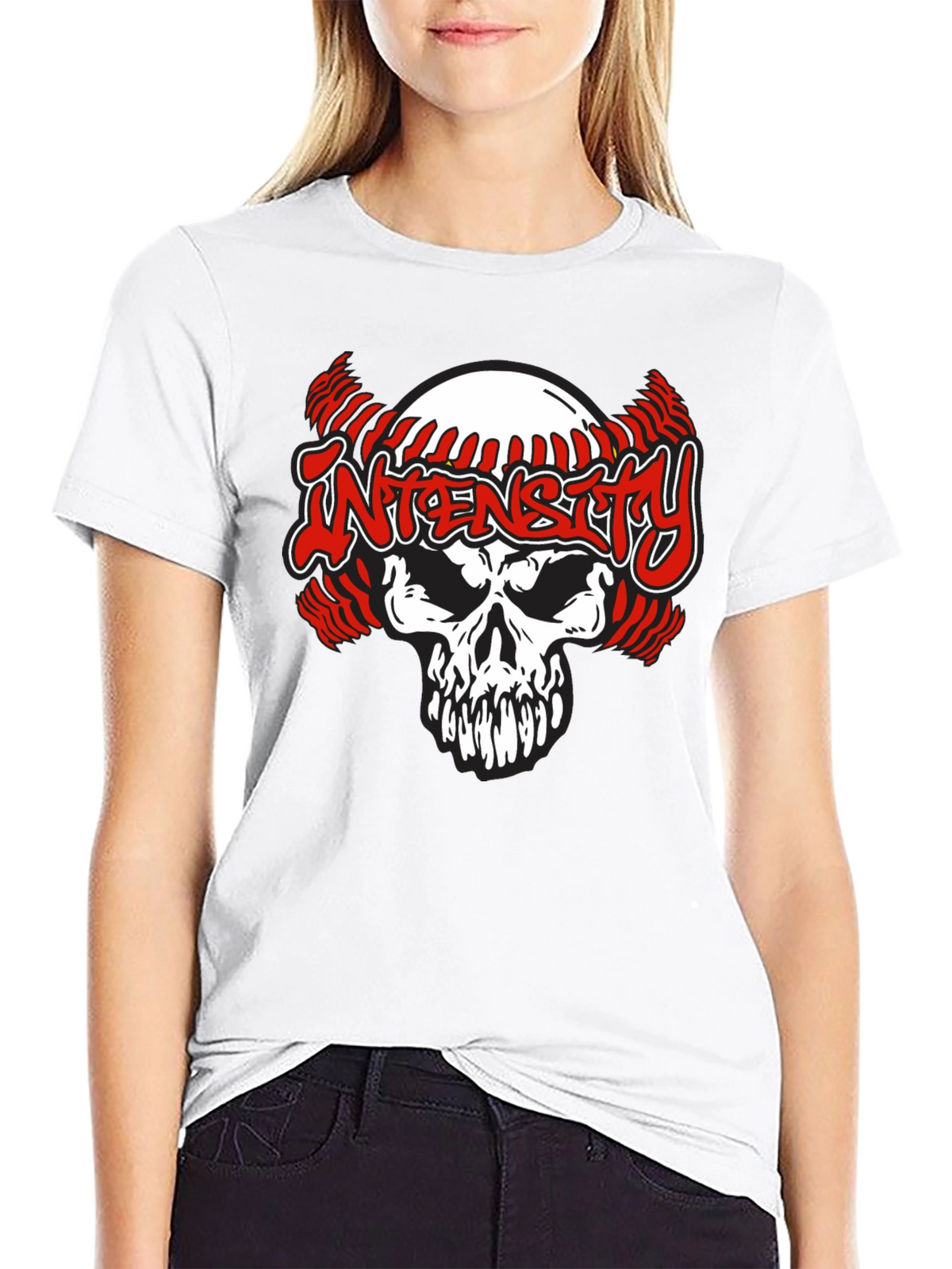 Intensity Skull Baseball T-Shirt