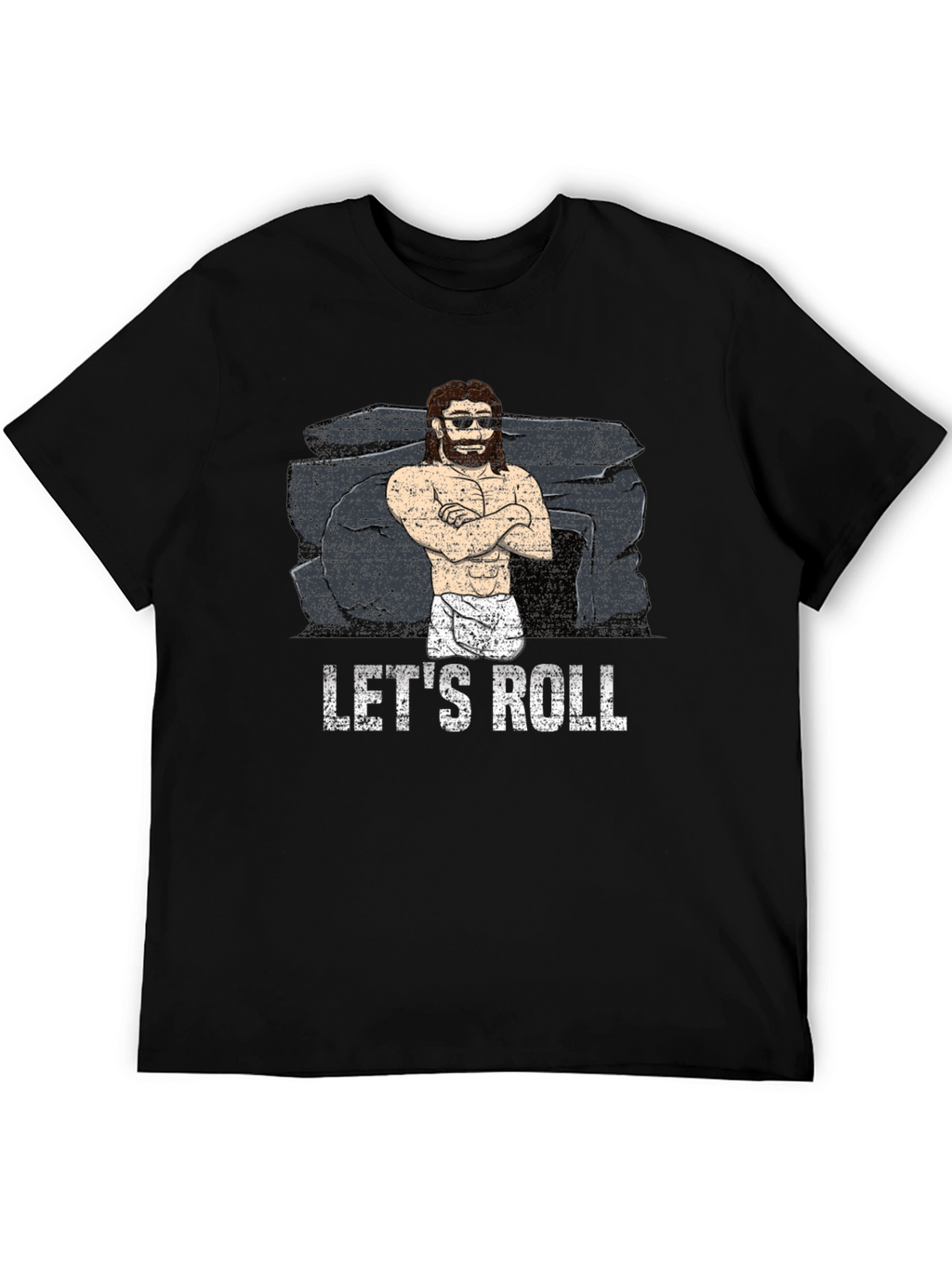 Lets Roll Graphic T-Shirt - Black Cotton Tee