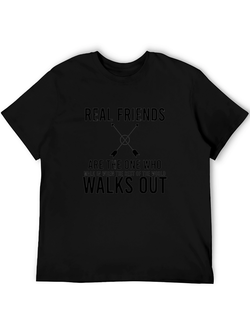 Real Friends Graphic T-Shirt - Black