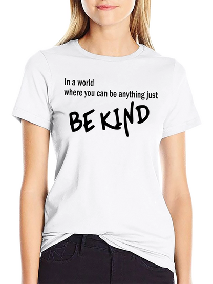 Be Kind Graphic Tee - Soft Cotton Casual T-Shirt