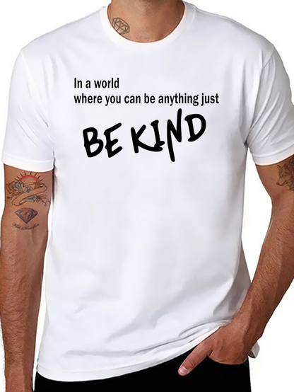 Be Kind Graphic Tee - Soft Cotton Casual T-Shirt