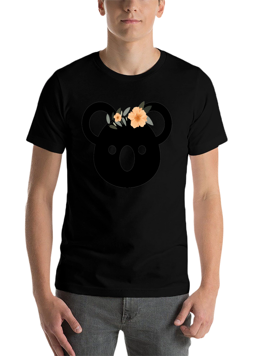 Koala with Flower Crown Graphic T-Shirt