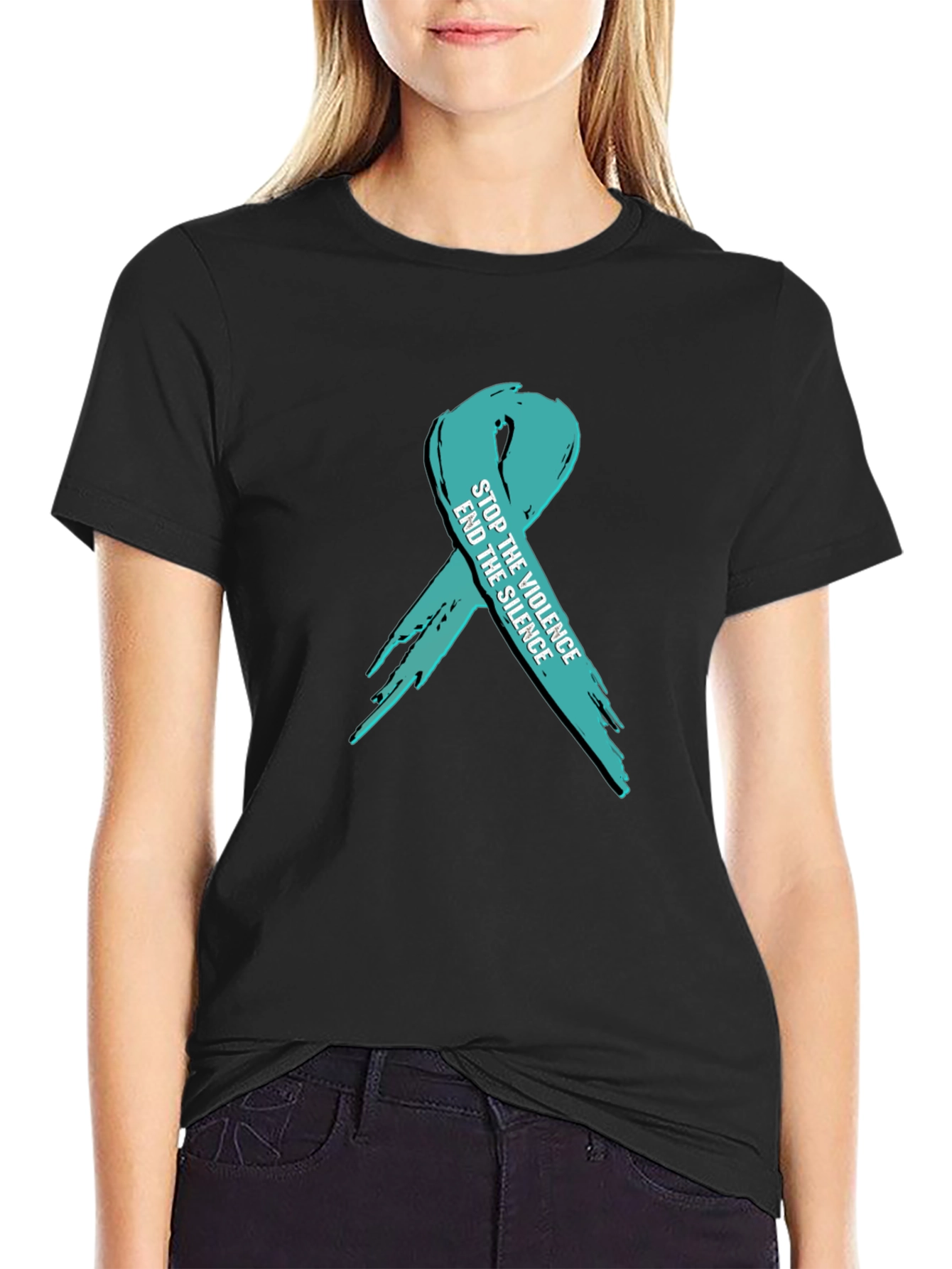 Stop the Violence Ribbon T-Shirt