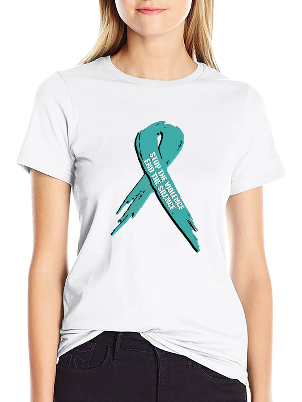 Stop the Violence Ribbon T-Shirt