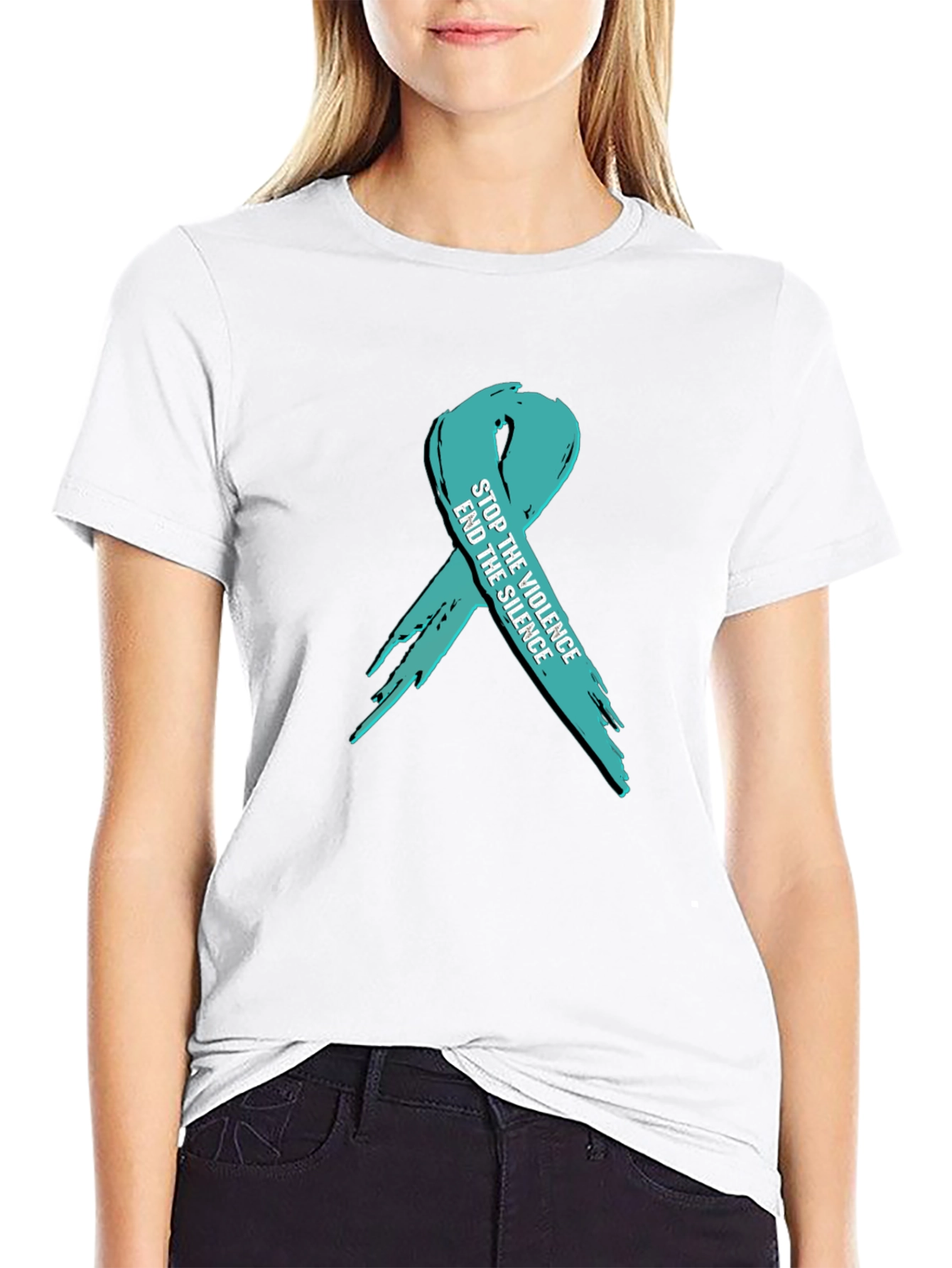 Stop the Violence Ribbon T-Shirt