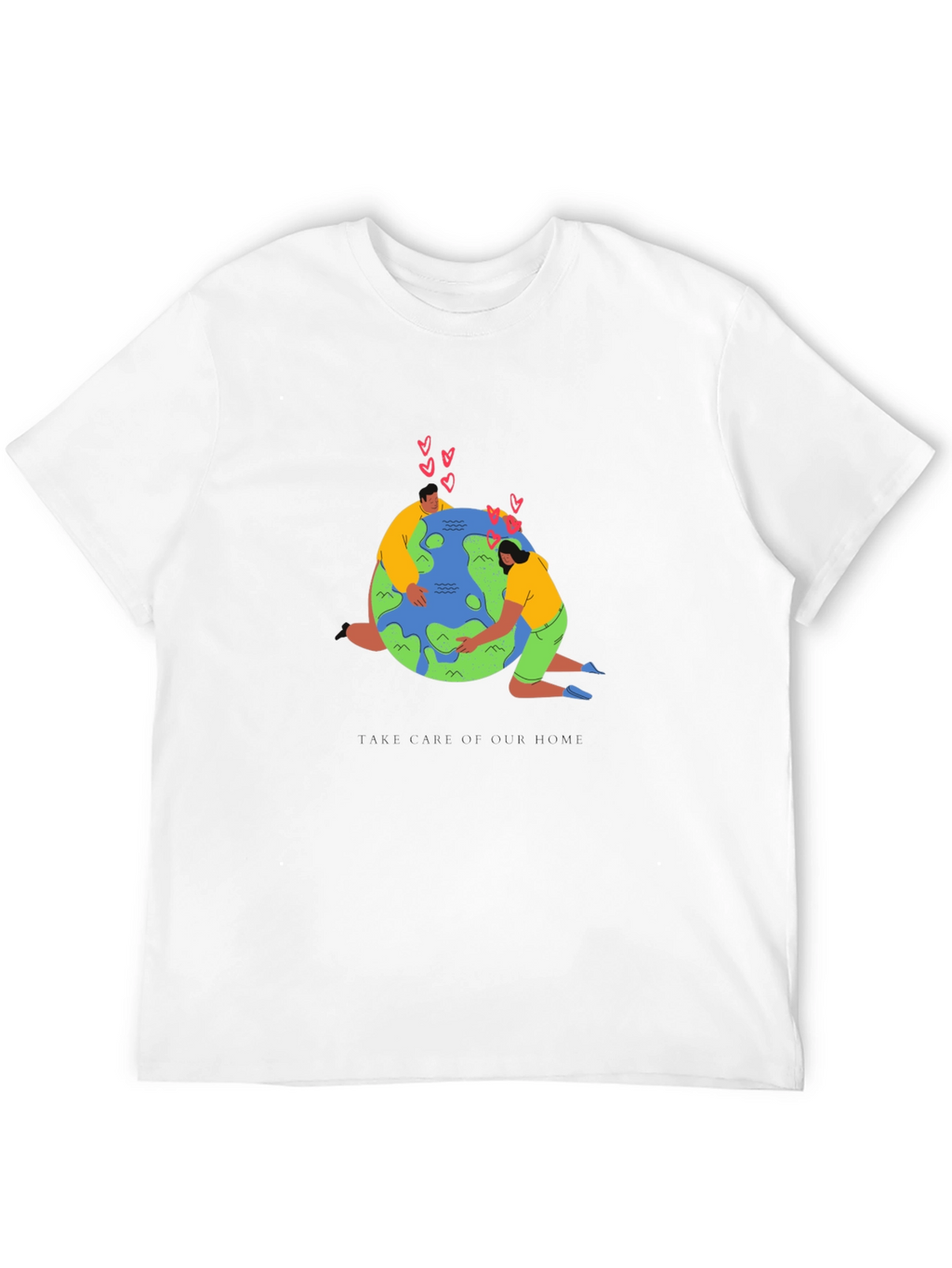 Love Our Earth Graphic Tee - Black Cotton