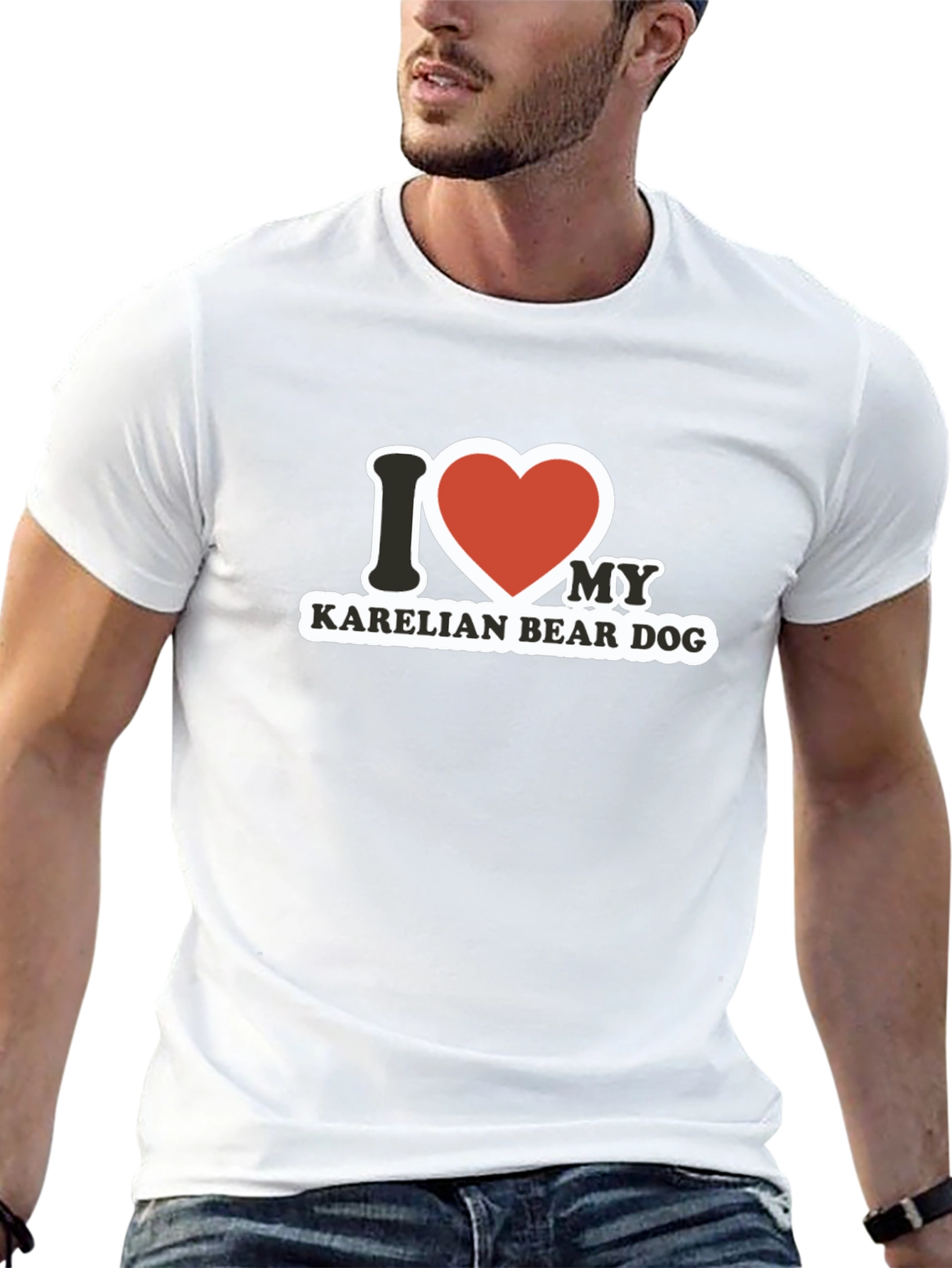 I Love My Karelian Bear Dog T-Shirt
