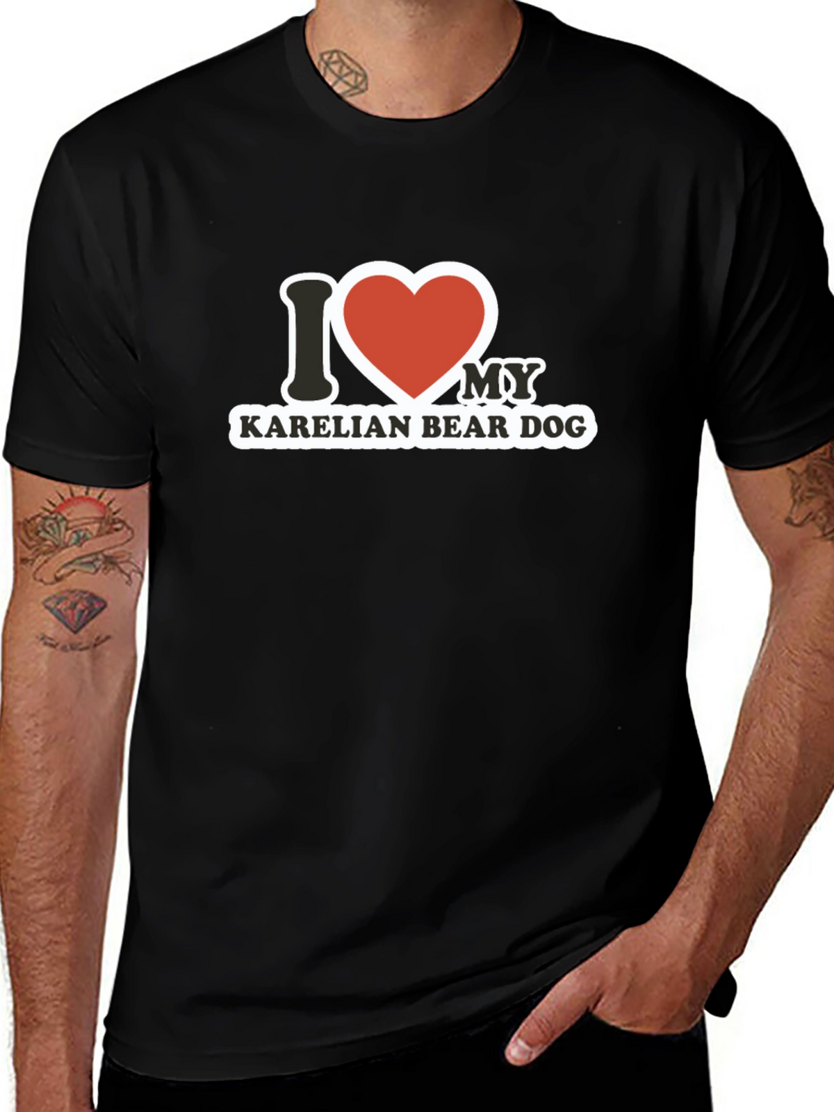 I Love My Karelian Bear Dog T-Shirt