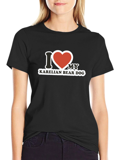 I Love My Karelian Bear Dog T-Shirt