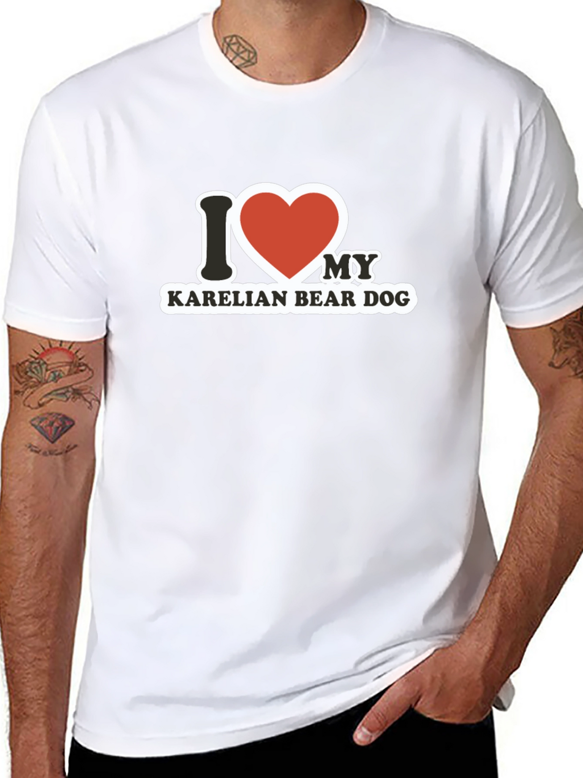 I Love My Karelian Bear Dog T-Shirt