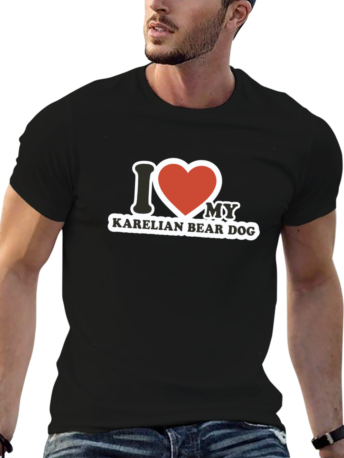 I Love My Karelian Bear Dog T-Shirt