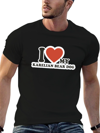 I Love My Karelian Bear Dog T-Shirt