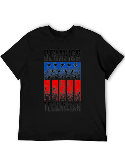 Behavior Technician Flag Graphic Tee