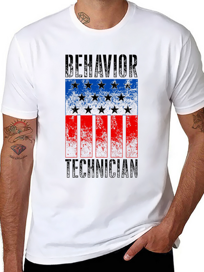 Behavior Technician Flag Graphic Tee