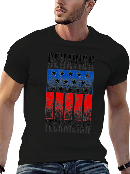 Behavior Technician Flag Graphic Tee