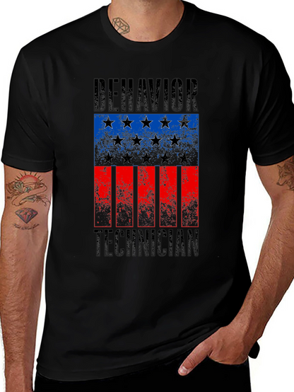 Behavior Technician Flag Graphic Tee