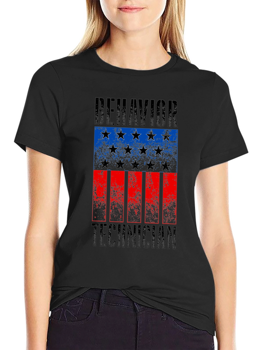 Behavior Technician Flag Graphic Tee